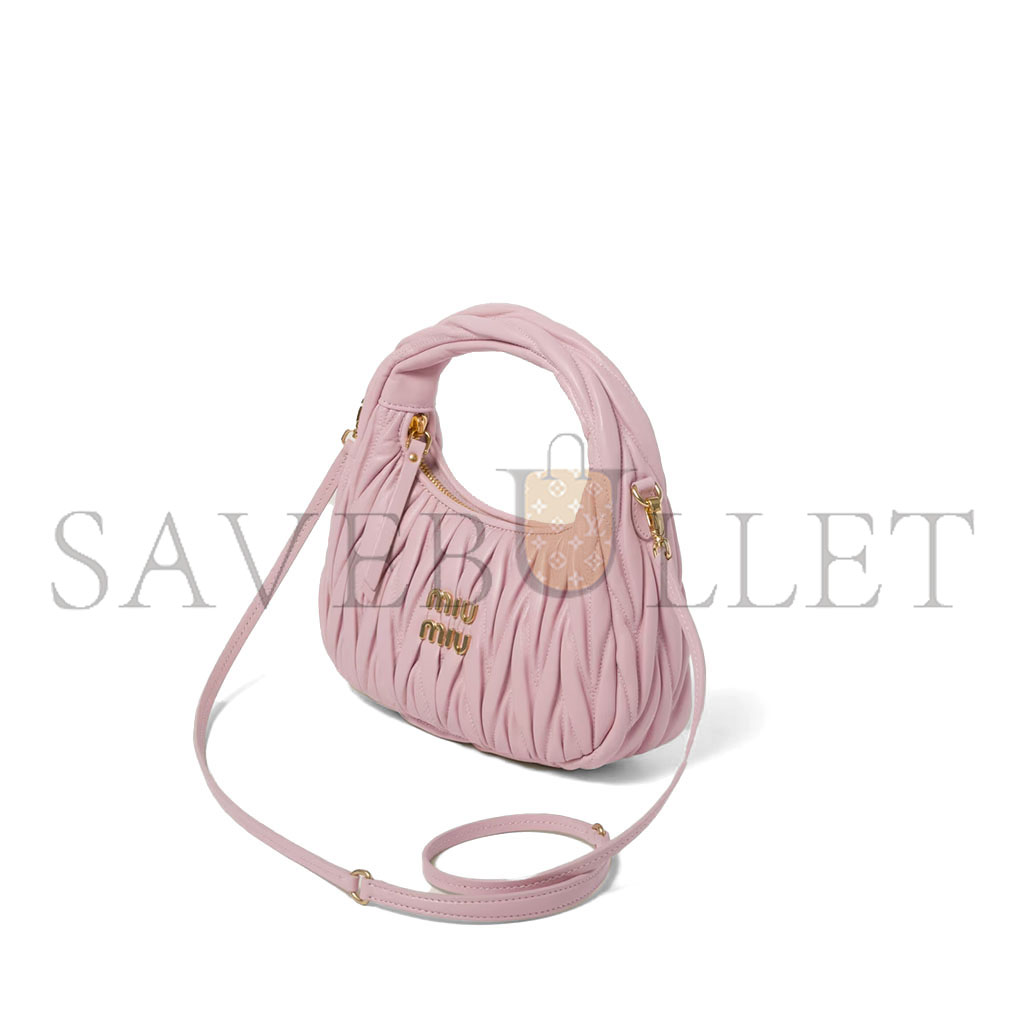 M1v M1v wander matelassÉ nappa leather hobo bag 5bc125 (20*17*6cm)